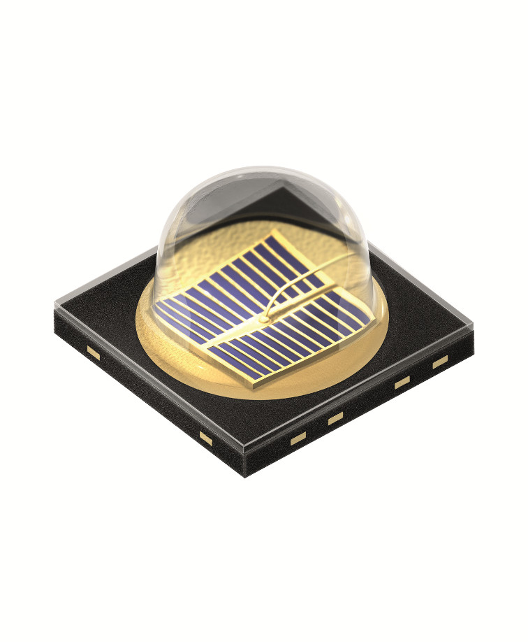 Dank der infraroten Hochleistungs-LED SFH 4725S können räumlich verteilte Beleuchtungssysteme mit schwarmähnlicher Intelligenz agieren. Bild: Osram Dank der infraroten Hochleistungs-LED SFH 4725S können räumlich verteilte Beleuchtungssysteme mit schwarmähnlicher Intelligenz agieren. Bild: Osram