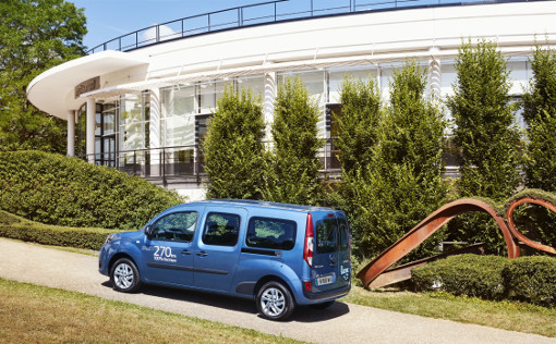 Der Neuer Kangoo Maxi Z.E. 33 hat eine Reichweite von rund 270km. Foto: Renault / Yannick Brossard Der Neuer Kangoo Maxi Z.E. 33 hat eine Reichweite von rund 270km. Foto: Renault / Yannick Brossard